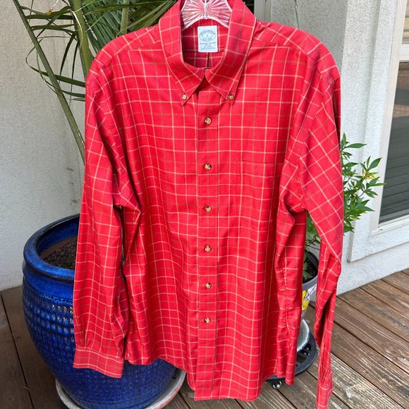 BROOKS BOTHERS Men's Button-Down Shirt - Large - Picture 1 of 7
